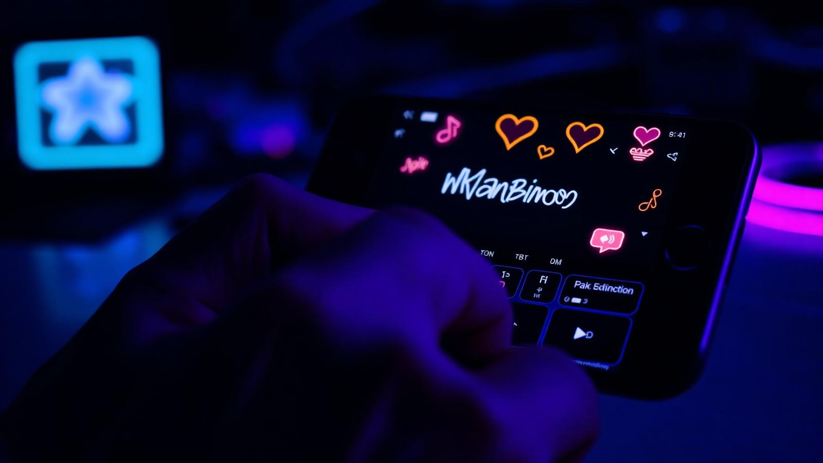 شاشة لعبة جوال تعرض ملف لاعب واسم مستخدم